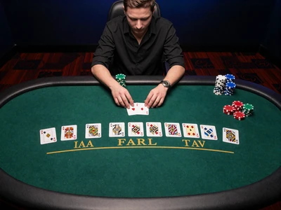 Casino Hold'em Poker Tisch mit Community Cards im Golisimo Live Casino