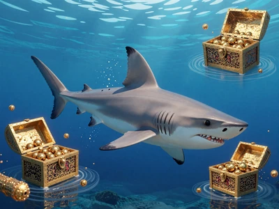 Razor Shark Slot mit Haiflosse in tiefblauem Wasser und Goldschatz bei Golisimo Casino
