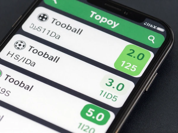 Smartphone mit digitalem Wettschein und vier Fu&szlig;ball-Auswahlen mit Kombiquoten bei Golisimo