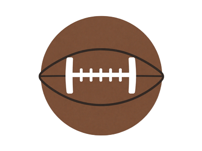 American-Football-Symbol in braunem Kreis bei Golisimo Casino